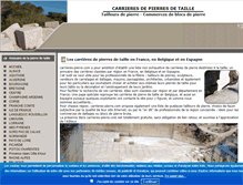 Tablet Screenshot of carrieres-pierre.com